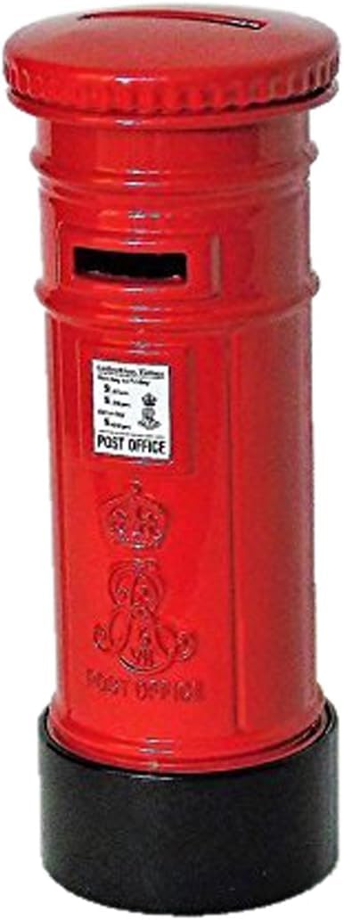 London Red Post Box Money Box, Made of Die Cast Metal, London Collectable Souvenir