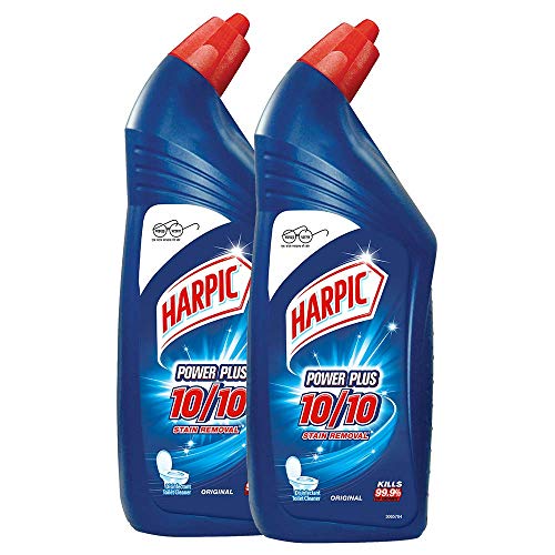 Harpic Powerplus Disinfectant Toilet Cleaner, Original - 1 L (Pack of 2)