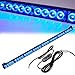 Emergency 36 Inch 13 Flashing Patterns 32 LED Warning Lights Rainproof Car, Truck Rear Window Strobe Light Bar (35.5 Inch, Blue)