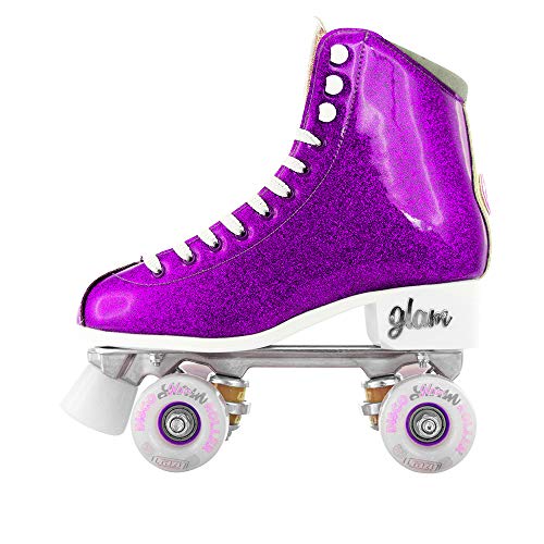 Crazy Skates Glam Roller Skates for Women and Girls Dazzling Glitter