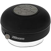 2BOOM Aqua Jam Portable Bluetooth Wireless Water Resistant Shower Speaker with Suction Cup Black