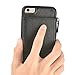 LAMEEKU iPhone 6S Plus Wallet Case, iPhone 6 Plus Card Holder Case, Leather Case with Credit Card Slot Zipper Pocket Shockproof TPU Bumper Phone Cover Compatible with iPhone 6S Plus/6 Plus 5.5