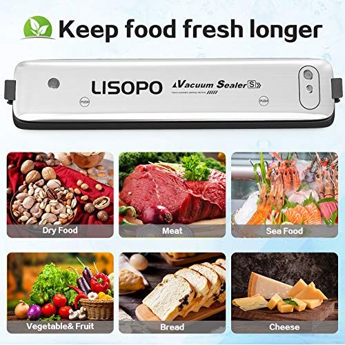 Vakuumiergerät, LISOPO Automatische Vakuumierer VAC245, Vakuumiergerät Folienschweißgerät für Trockene und Feuchte… – Bild 7