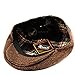 Men's Premium Wool Blend Tweed Flat IVY newsboy Collection Hat,Brown Tweed,X-Large