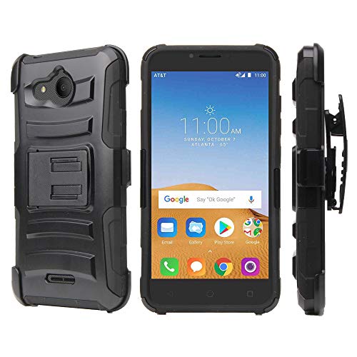 AlCatel Tetra 5.0" Case, Trishield Gear Hybrid Rugged Armor Black Kickstand Belt Clip Holster - Collage Surf Board - Thumbnail 5