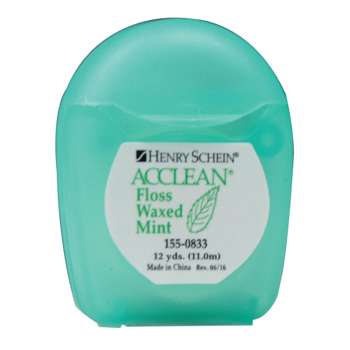 ACCLEAN DENTAL FLOSS WAXED travel pocket size 11m 1 UNIT MINT