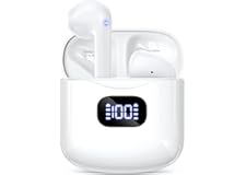 KTGEE Wireless Earbuds Bluetooth 5.3 Headphones, 40Hrs Playback Stereo Ear Buds with LED Display Charging Case IPX7 Waterproo