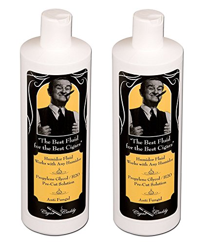 Cigar Caddy Humidor Solution, 8 Oz Propylene Glycol Humidification Fluid - 2-pack