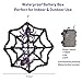 Twinkle Star Halloween Spider Web with 31 LED Waterproof Purple Lights and 2 Black Spider, Indoor Outdoor House Yard Garden Scary Halloween Decoration