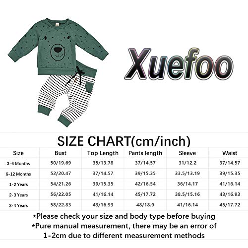 Pasgeboren Baby Jongen Kleding Outfits Dinosaurus Print Gestreepte Manchet Pullover Broek Set - Image 8