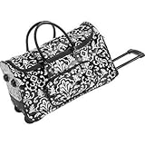 Thirty One Rolling Tote Black Parisian Pop