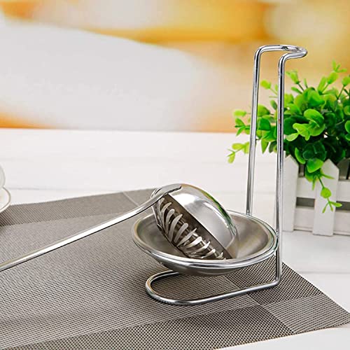 2pcs Stainless Steel Double Ladles Holder Vertical Spoon Rest Cooking Utensils Stand Tray or Hotpot Restaurant, Buffet, Fast Food Restaurant Kitchen Decor