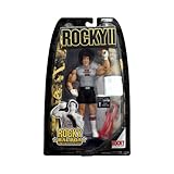 Jakks Pacific Rocky II (Series 2) Action Figure Rocky Training (Black Trunks and Win 