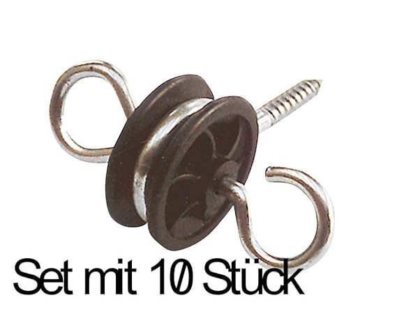 horizont Torgriffisolator schwarz Set mit 10 Stück