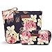 Valoin NiceEbag Large Makeup Bag Small Cosmetic Pouch for Purse Handy Floral Makeup Bags Set Cute Travel Toiletry Organizer for…