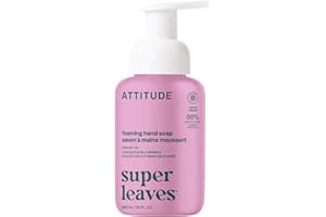 ATTITUDE Savon moussant pour les mains, certifié EWG, testé dermatologiquement, à base de plantes et de minéraux, végétalien,