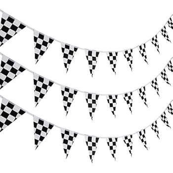 Amazon Com Pangda 10 Meters Checkered Black And White Pennant