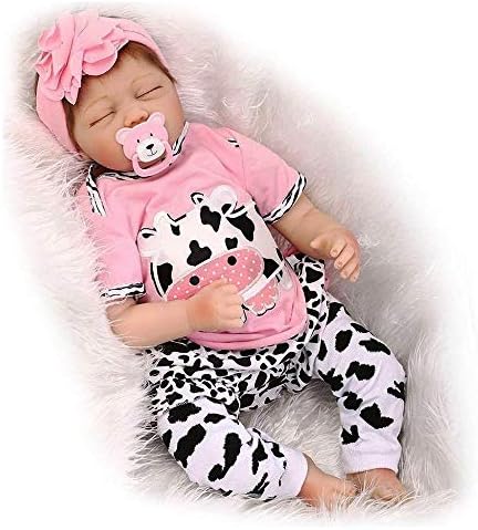 HOOMAI 22inch Newborn reborn babies girls silicone baby doll realistic toddlers sleeping that look real closed eyes cheap magnetic toys