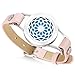 Aromatherapy Essential Oil Diffuser Bracelet Jewelry for Women (Pink) with 8 Colors Refill Pads, Christmas Day,Anniversary,Retirement,Birthday Gifts for Women,Mom, Girlfriend (Sunflower)
