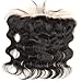 Grand Nature 16 Inch Transparent Lace Frontal Closure 13 x 4 Human Hair Body Wave Pre Plucked Ear To Ear Lace Frontals With Bangs Baby Hair Knots Can Be Bleached