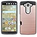 LG V10 Case, Cellaria Card Slot Series - [Shockproof][Drop Protection] Hybrid Dual Layer Slim Wallet Case Cover For LG V10, Rose Gold