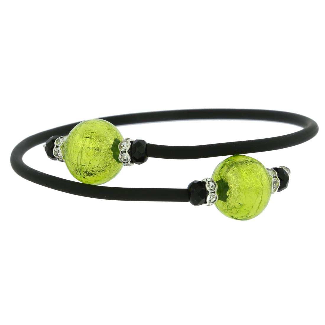 Glass Of Venice Murano Glass Venetian Glamour Bracelet - Lime Green