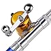 AccMart Mini Portable Pocket Rod Pen Shape Aluminum Alloy Fishing Rod with Pole Reel Combos (Blue)
