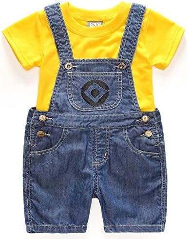 ガガリア Gagaria ミニオンズ 上下 セットアップ 最安値に挑戦 オーバーオール Tシャツ セット コスプレ 06 仮装 女の子 130 衣装 男の子