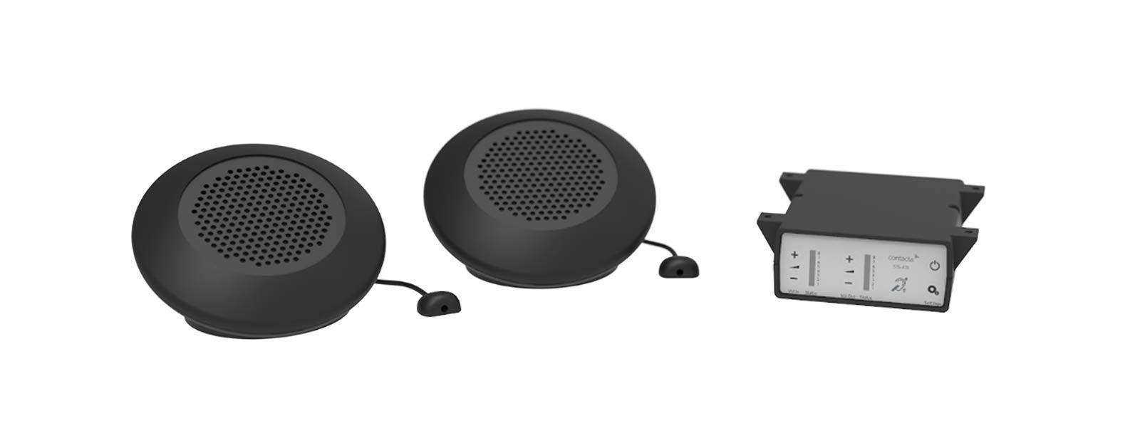 Contacta Two Way Window Intercom System STS-K070 Dual Speaker Pod System - Black