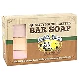 Natural Bar Soap Amish Farms Hand Cut, Hand Crafted, Six HUGE 6 Ounce Bars Made in USA