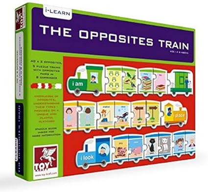 Toykraft Childrens Educational Puzzle - The Opposites Train
