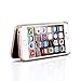 W7ETBEN for iPhone 6s Case,Wetben Hidden Back Mirror Wallet Case with Stand Feature and Card Holder for iPhone 6 4.7