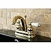 Kingston Brass KB5612PL Restoration 4-Inch Centerset Lavatory Faucet, Polished Brass