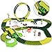Dinosaur Toys 232 PCs Race Tracks, Create A Dinosaur World Road Race, Flexible Track Playset with a Race Car and 6 Toy Dinosaurs