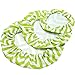 wegreeco Elastic Reusable Bowl Covers for Bread Proofing, Fabric Cloth Sourdough Bowl Covers for Proofing - Set of 3, Chevron Green