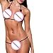 Minisoya Women Lace Lingerie Hollow Out Bra Temptation Babydoll G-String Thong Underwear Racy Crotchless Sleepwear Set (Black)