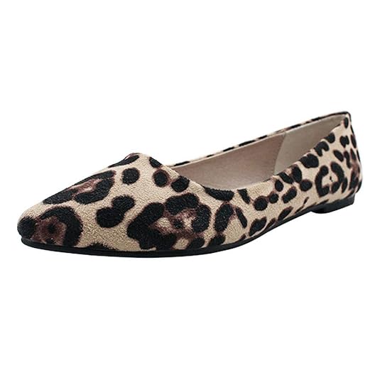 Leopard Print Casual Comfort Ballet Slip-on Ballerinas 