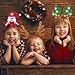 Whaline 6 Packs Christmas Headbands Reindeer Costume Hair Bands Elves Party Hats Accessories Gifts for Christmas Holiday