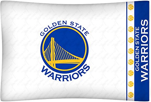 NBA Golden State Warriors Micro Fiber Pillow Cases, Standard, White
