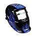Instapark ADF Series GX-500S Solar Powered Auto Darkening Welding Helmet with Adjustable Shade Range #9 - #13 (Blue)