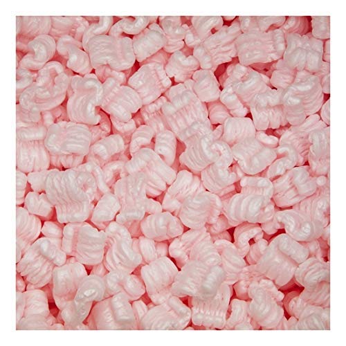 DMSE Wholesale Brand 7 FT Cubic Feet 52 Gallons Pink Anti Static Packing Cushioning Peanuts Popcorn Easy to Use Keeps Items Safe