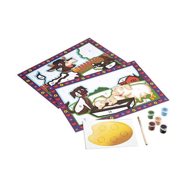 Ravensburger Malen nach Zahlen 27779 - Liebe Bauernhoftiere - Für Kinder von 5-7 Jahren – Bild 4