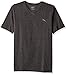 Puma Men's Iconic V-Neck T-Shirt, Dark Gray Heather, Medium