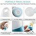 Travel Inspira™ Silicone Travel Bottles 3.3oz 4 Pack TSA Airline Carry-on Approved Squeezable & Refillable Travel Containers for Shampoo, Conditioner, Lotion, Toiletries