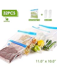 VICARKO Quart Vacuum Sealer Bags Zipper Bags for Food Saver and Storage, compatible with VICARKO Handheld Vacuum Sealer Model VK9939 | 11.0â€ * 10.2â€, 30-Pack, Medium