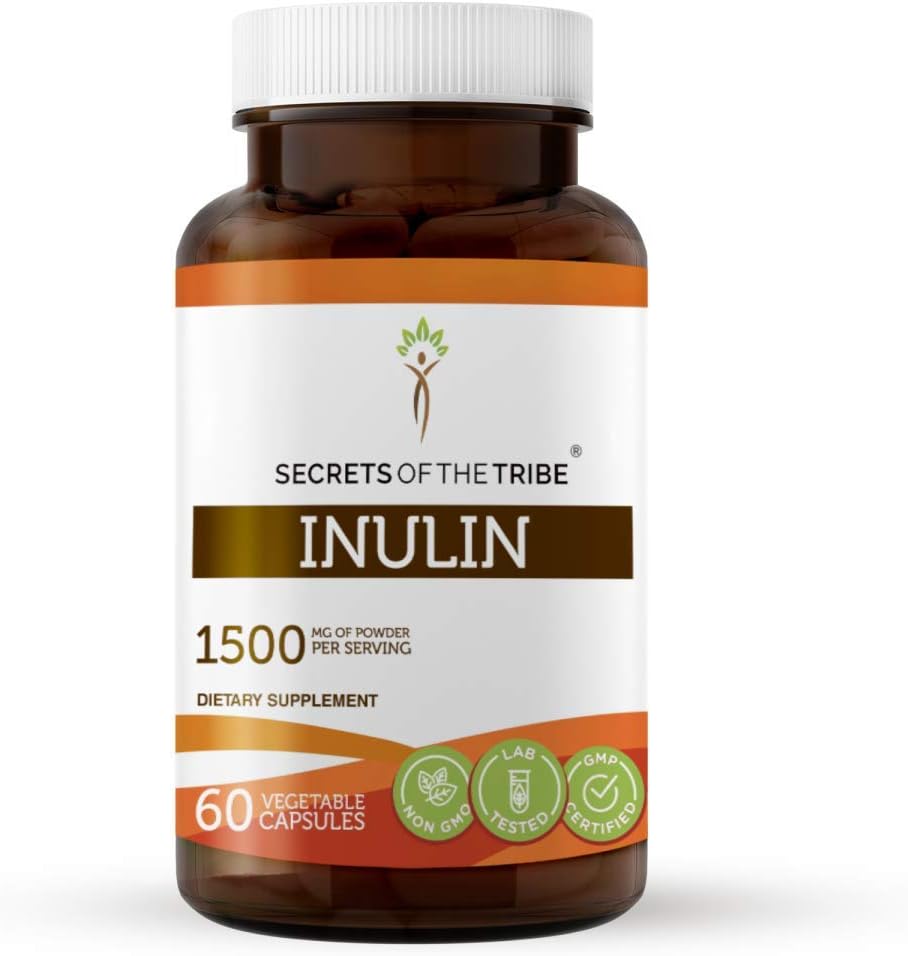 Inulin 60 Capsules, 1500 mg, Inulin from Jerusalem Artichoke (60
