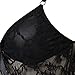 Women Babydoll Sexy Lingerie Transparent Sleepwear Lace Chemises OutfitBlack (2XL)