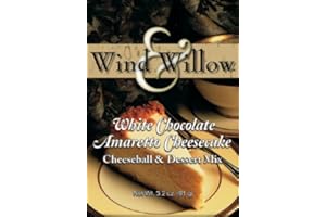 WIND & WILLOW Wind and Willow White Chocolate Amaretto Cheesecake Cheeseball & Dessert Mix - 3.2 Ounce (4 Pack)
