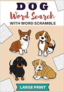 amazoncom dog word search practice workbook for adults 60 puzzles