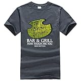 Bestong Men's Workwear Pocket SpongeBob Salty Spitoonb T Shirts Medium Dark Gray